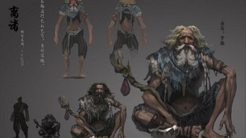 Low poly 3D characters-Away from