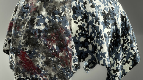 PBR - CAMOUFLAGE WAR FABRIC PACK 02 - 4K MATERIALS