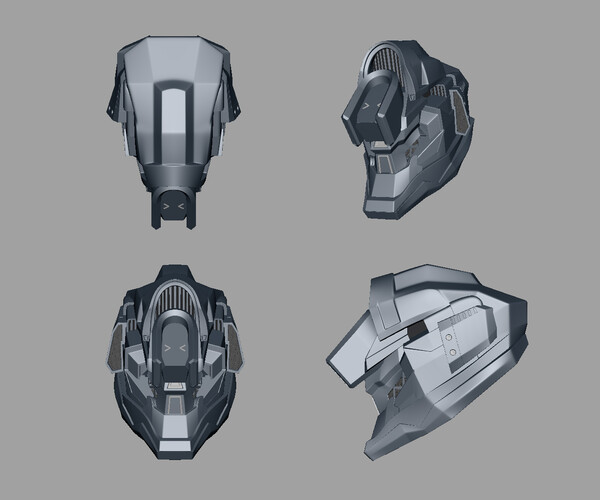 ArtStation - Robot head model | Resources