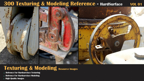 300 Texturing & Modeling Reference - HardSurface - VOL 01