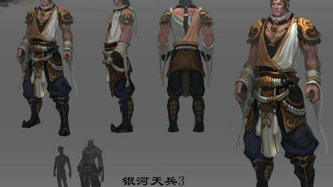 Low poly 3D characters-day Soldier 13