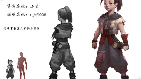 Low poly 3D characters-small fish