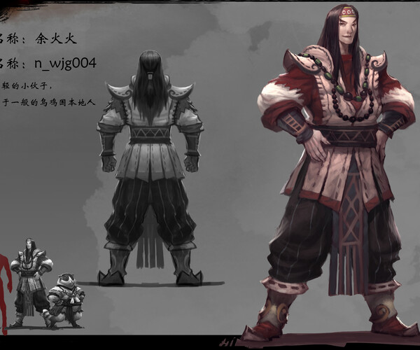 ArtStation - Low poly 3D characters- Yu Huo-huo | Game Assets