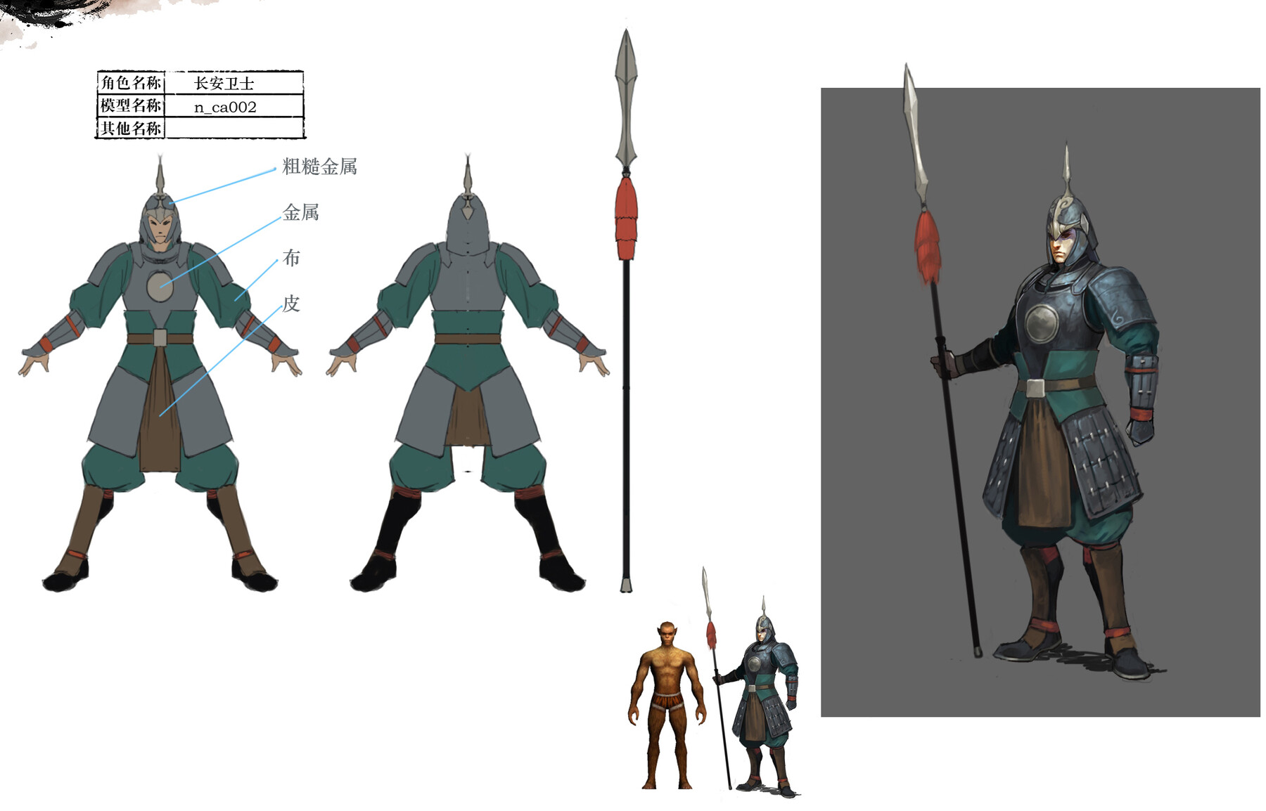 ArtStation - Low poly 3D characters-Changan Guardian | Game Assets