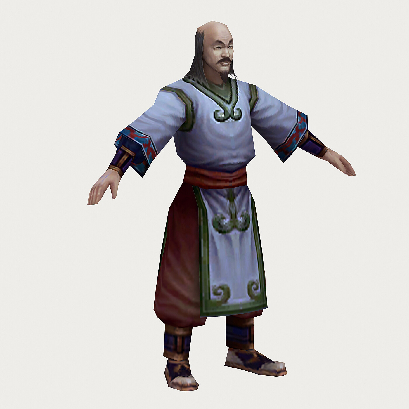 ArtStation - Low poly 3D characters - Changan tourists 03 | Game Assets