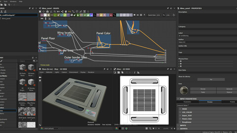 Substance Designer Tutorial Video  / Air Conditioner Panel