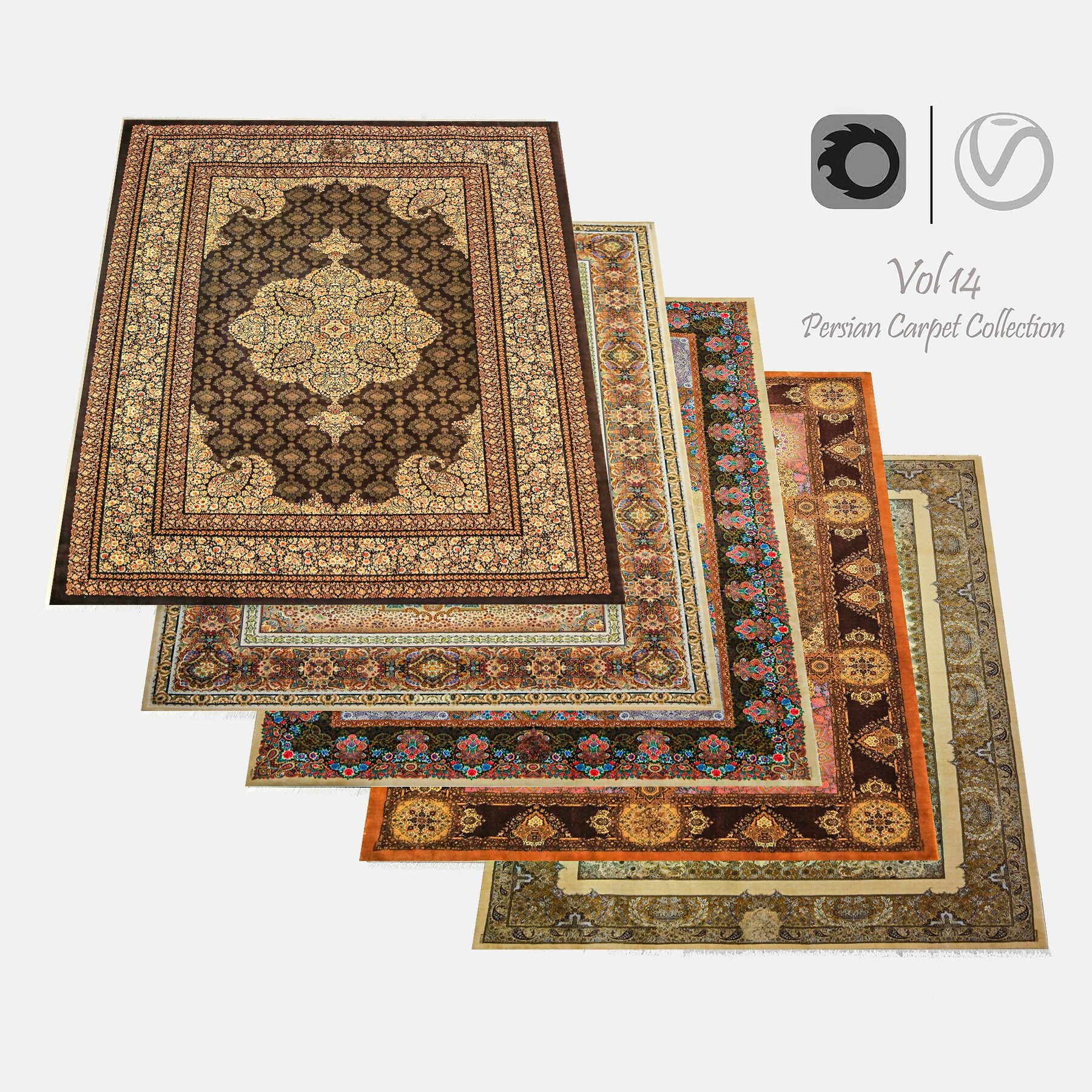 ArtStation Persian Carpet Collection ( Vol 11 20 ) 4k texture