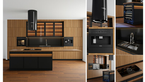 modern kitchen with island 004