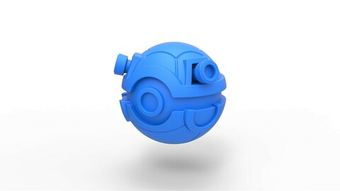 Cosplay 3D printable Pokeball Blastoise