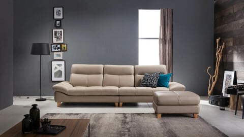 Avenuel 4 seater natural leather cowhide sofa