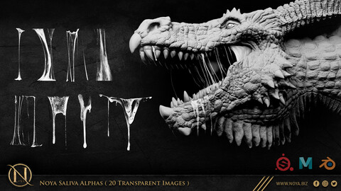 Noya Saliva Alphas ( 20 Transparent Images )