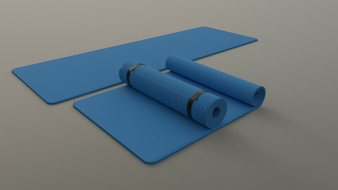 PBR Yoga Mat - Blue Light