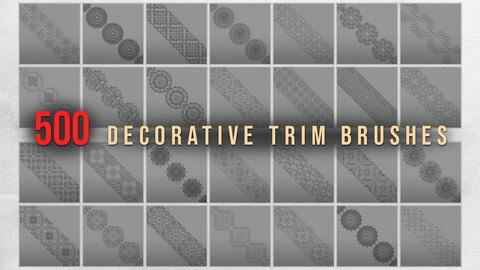 500 Decorative Trim Brushes