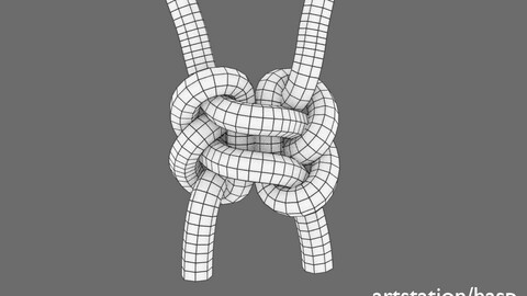 very symmetrical flat lanyard knot