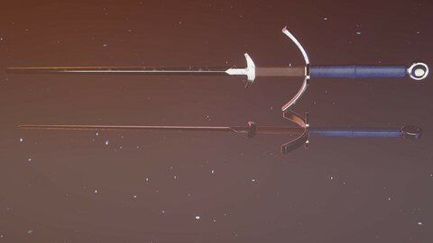 Medieval two handed zweihander sword