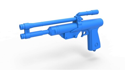 1:6 Cosplay 3D printable Blaster Pistol of Boba Fett from The Mandalorian TV series