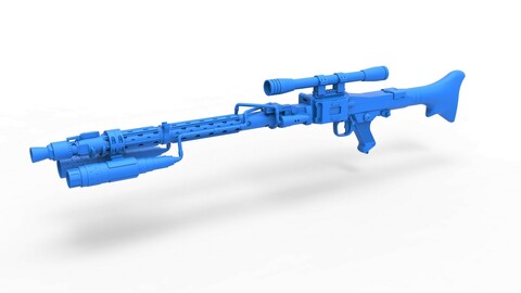 1:6 Cosplay 3D printable Death Trooper Blaster Rifle DLT-19D from Star Wars