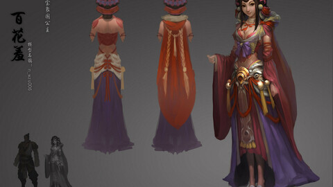 Low poly 3D Women - Shame