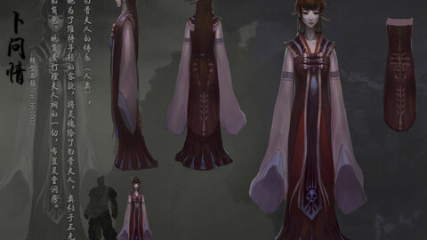 Low poly 3D Women - Bu Wenqing