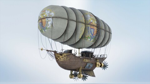 Steampunk airship