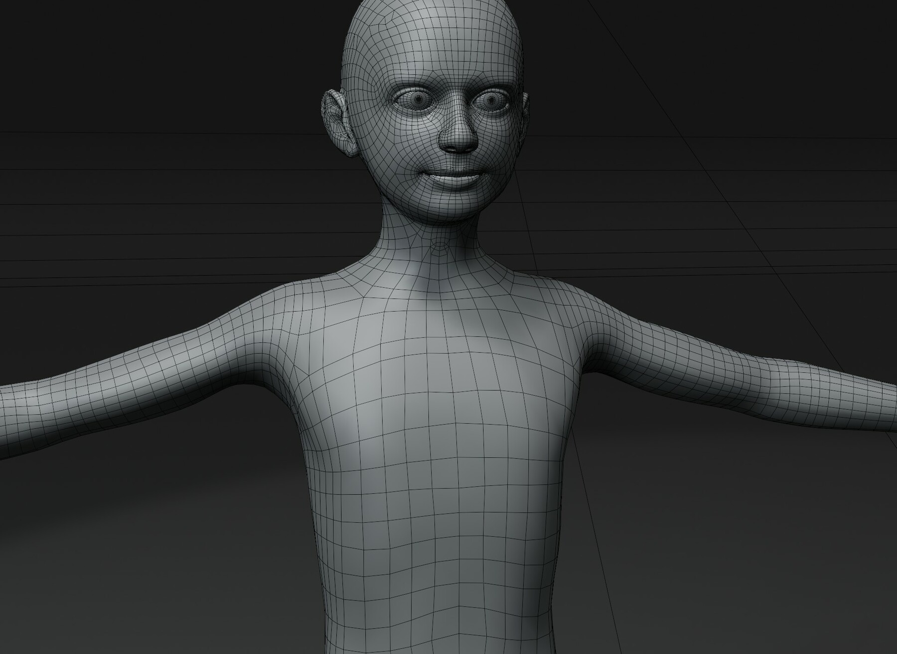 ArtStation - Human Body Base Mesh 3D Model Family Pack