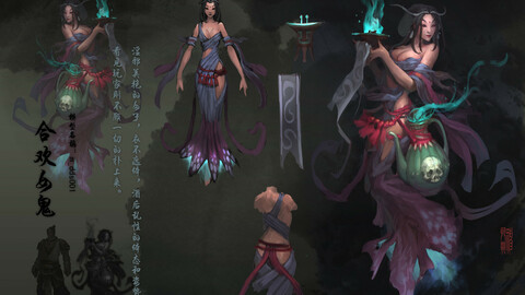 Low poly 3D Women - Hehuan Ghost