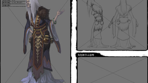 Low poly 3D Women - Meng Po