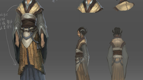 Low poly 3D Women - siege girls