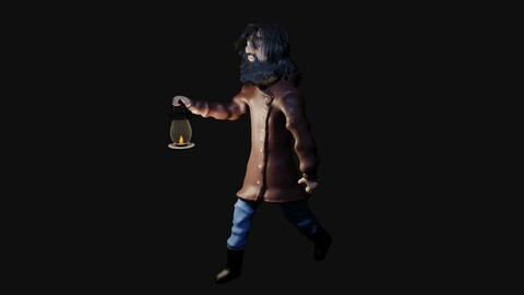 Lanterneiro - Lantern Man 3D model