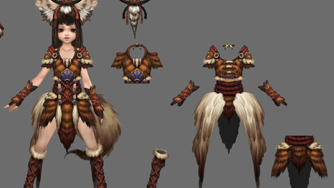 Little Fox Girl - Leather Suit 02