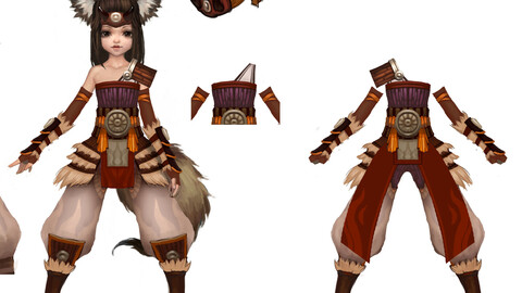 Little Fox Girl - Leather Suit 05