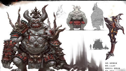 Low poly 3D Monster - The Depressors