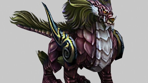 Monster - Pink The mythical wild animal 02