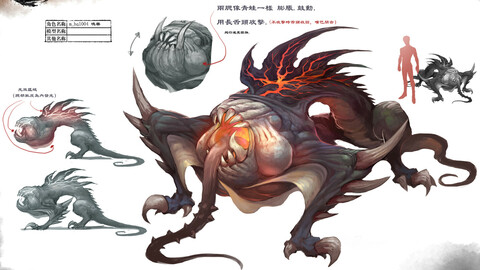 Low poly 3D Monster - Soul Beast