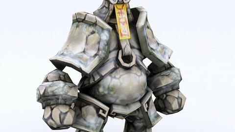 Low poly 3D Monster - Kunlun Shrine