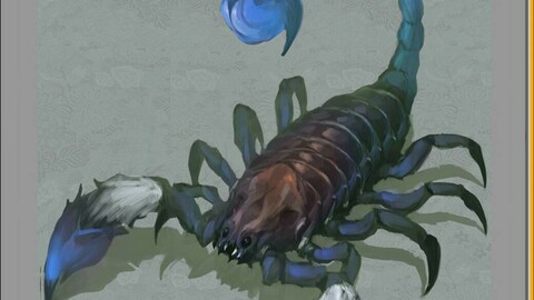 Low poly 3D Monster - Blue-tailed Toad