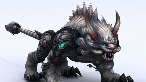 Low poly 3D Monster - Luwu