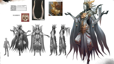 Low poly 3D Monster - Manchu