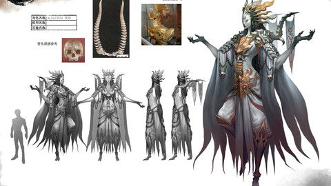 Low poly 3D Monster - The Devil Queen