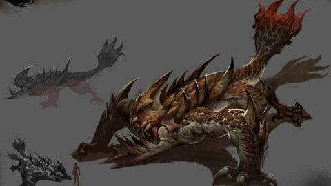 Low poly 3D Monster - Rodents