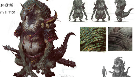 Low poly 3D Monster - Armadillo fine