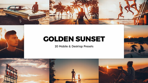 20 Golden Sunset LUTs and Lightroom Presets