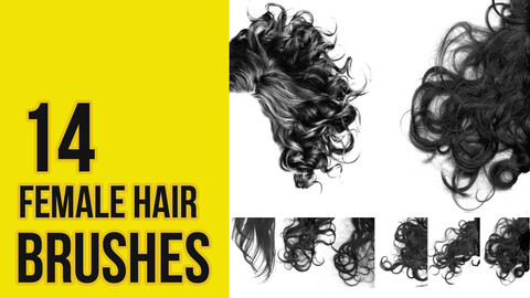 Female Hair Brushes for Photoshop