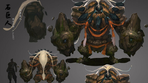 Low poly 3D Monster - Ishigaki 03