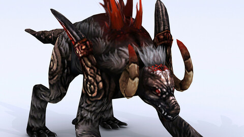 Low poly 3D Monster - Malecon