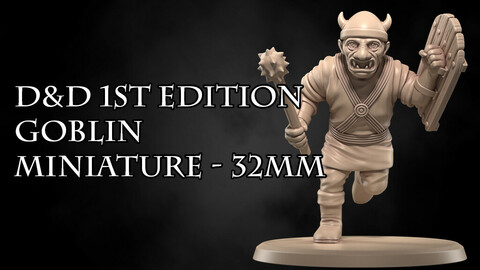 1st Edition D&D Goblin - 32mm
