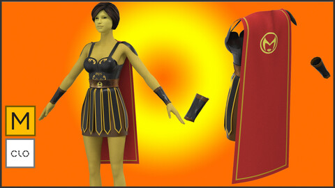 Gladiator Female 3D model