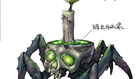 Low poly 3D Monster - Primitive