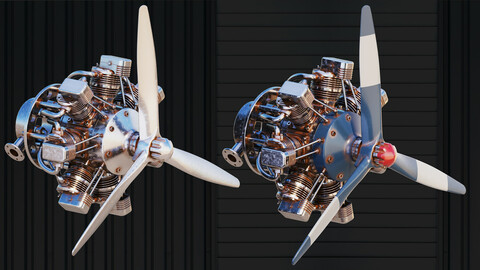 Hard Surface Kitbash + Airplane Engine and Robot Limbs