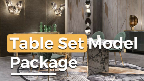Table Sets Model Pack